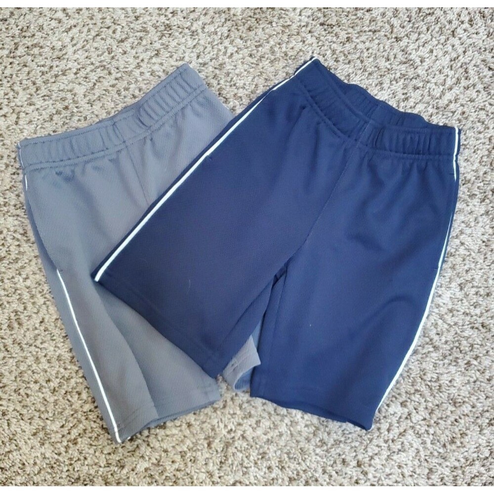 lot of 2 size 4 small bluue and gray athletic shorts